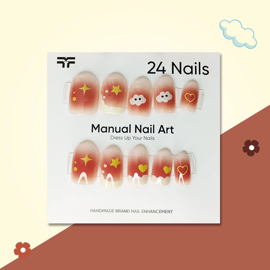 Dreamy Cloud & Star Press-On Nail Set