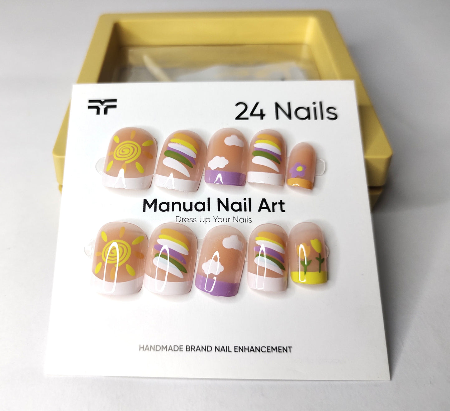 Sunshine & Rainbow Vibes Press-On Nail Set